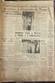 Página do jornal Correio do Ceará de outubro de 1952