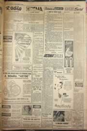 Página do jornal Correio do Ceará de outubro de 1952