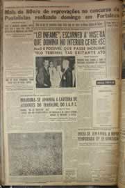 Página do jornal Correio do Ceará de outubro de 1952