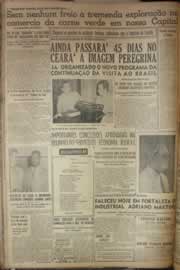 Página do jornal Correio do Ceará de outubro de 1952