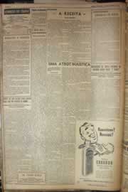 Página do jornal Correio do Ceará de outubro de 1952