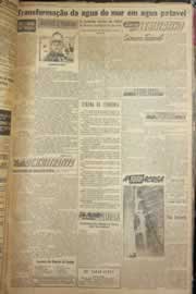 Página do jornal Correio do Ceará de outubro de 1952