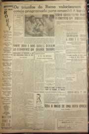 Página do jornal Correio do Ceará de outubro de 1952