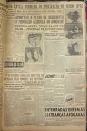 Página do jornal Correio do Ceará de outubro de 1952