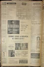 Página do jornal Correio do Ceará de outubro de 1952