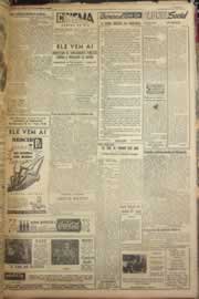 Página do jornal Correio do Ceará de novembro de 1952