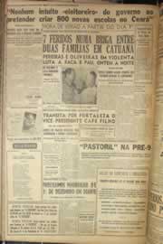 Página do jornal Correio do Ceará de novembro de 1952