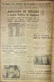 Página do jornal Correio do Ceará de novembro de 1952