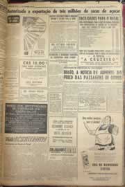 Página do jornal Correio do Ceará de dezembro de 1952