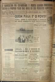 Página do jornal Correio do Ceará de dezembro de 1952