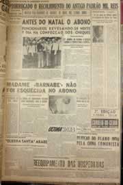 Página do jornal Correio do Ceará de dezembro de 1952