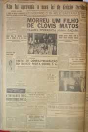 Página do jornal Correio do Ceará de janeiro de 1953