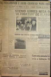 Página do jornal Correio do Ceará de janeiro de 1953