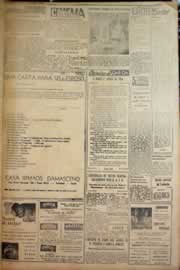 Página do jornal Correio do Ceará de janeiro de 1953