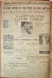 Página do jornal Correio do Ceará de janeiro de 1953