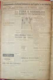 Página do jornal Correio do Ceará de janeiro de 1953