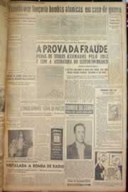 Página do jornal Correio do Ceará de janeiro de 1953