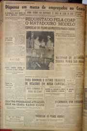 Página do jornal Correio do Ceará de janeiro de 1953