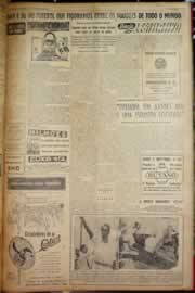 Página do jornal Correio do Ceará de janeiro de 1953