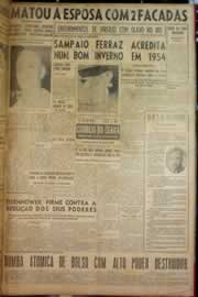 Página do jornal Correio do Ceará de janeiro de 1953