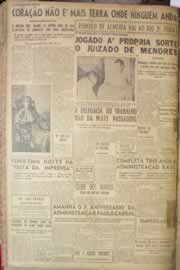 Página do jornal Correio do Ceará de janeiro de 1953