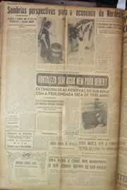 Página do jornal Correio do Ceará de fevereiro de 1953