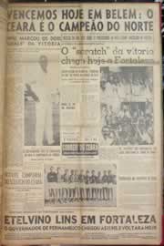 Página do jornal Correio do Ceará de fevereiro de 1953