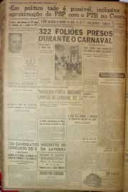 Página do jornal Correio do Ceará de março de 1953