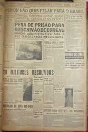 Página do jornal Correio do Ceará de março de 1953