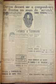 Página do jornal Correio do Ceará de março de 1953