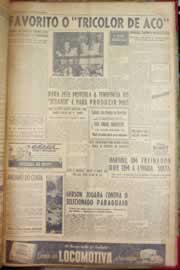 Página do jornal Correio do Ceará de março de 1953