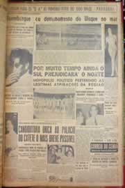 Página do jornal Correio do Ceará de março de 1953