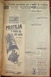 Página do jornal Correio do Ceará de março de 1953