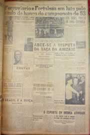 Página do jornal Correio do Ceará de março de 1953