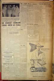 Página do jornal Correio do Ceará de março de 1953