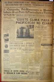 Página do jornal Correio do Ceará de março de 1953