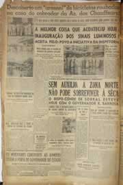 Página do jornal Correio do Ceará de abril de 1953
