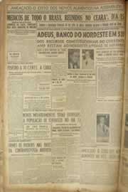Página do jornal Correio do Ceará de abril de 1953