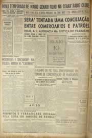 Página do jornal Correio do Ceará de abril de 1953