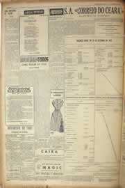 Página do jornal Correio do Ceará de abril de 1953