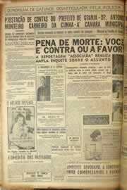 Página do jornal Correio do Ceará de maio de 1953
