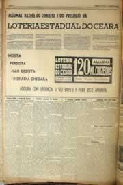 Página do jornal Correio do Ceará de maio de 1953