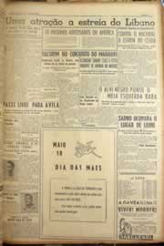 Página do jornal Correio do Ceará de maio de 1953