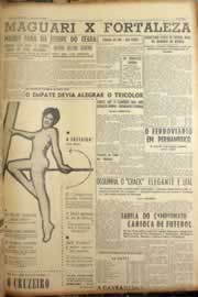 Página do jornal Correio do Ceará de maio de 1953