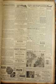 Página do jornal Correio do Ceará de maio de 1953
