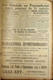 Página do jornal Correio do Ceará de maio de 1953