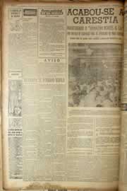 Página do jornal Correio do Ceará de junho de 1953