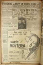 Página do jornal Correio do Ceará de junho de 1953