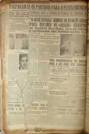 Página do jornal Correio do Ceará de junho de 1953