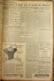 Página do jornal Correio do Ceará de junho de 1953